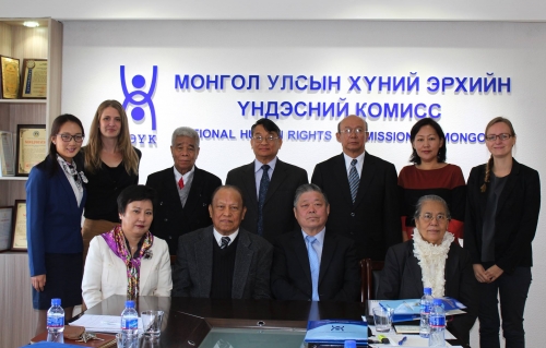Delegates of the Myanmar National Human Rights Commission visits Mongolia